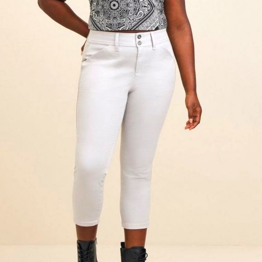 ❤NWT TORRID CROP AVIATOR PANT - HARBOR MIST - COMFORT WAIST - PLUS SIZE